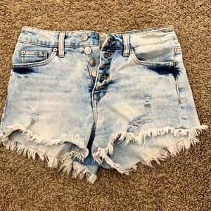 Jean shorts, Altar’d State, light wash, xs